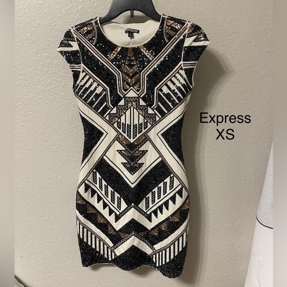 Express Rhinestone Dress